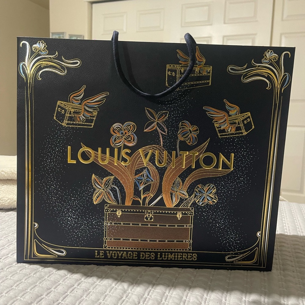 Louis Vuitton Navy blue and Gold Artistic Bag